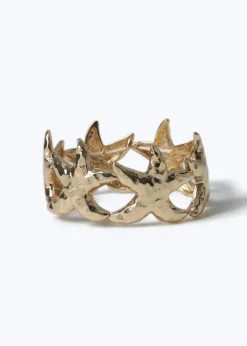 Muse Gold Starfish Stretch Bracelet