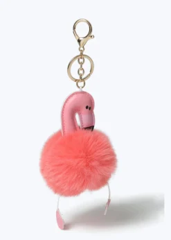 Muse Pink Flamingo Keyring