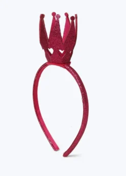 Muse Pink Glitter Crown Headband