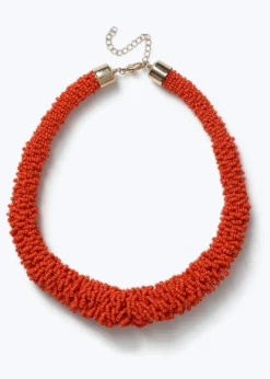 Muse Red Sea Bead Necklace