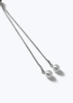 Muse Silver Pearl Pendant Necklace
