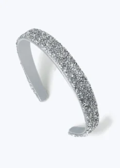 Muse Silver Rhinestone Headband