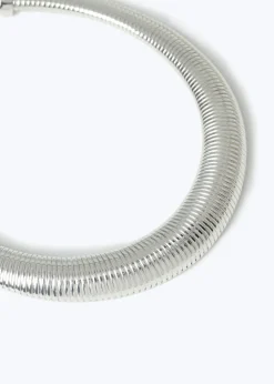 Muse Silver Ridge Torq Necklace