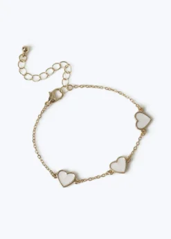 Muse White Heart Mini Me Bracelet