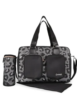 My Babiie Black Leopard Deluxe Changing Bag