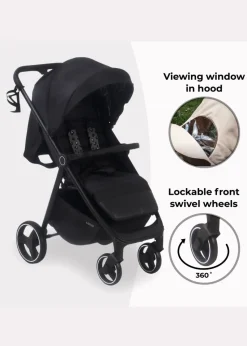 My Babiie Black Leopard Print Dani Dyer Pushchair