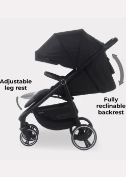 My Babiie Black Leopard Print Dani Dyer Pushchair