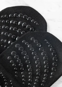 Myga Black Gripped Yoga Socks 3-Pack