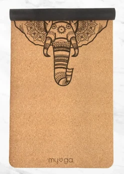 Myga Extra Large Cork Elephant Yoga Mat