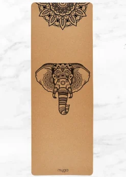 Myga Extra Large Cork Elephant Yoga Mat