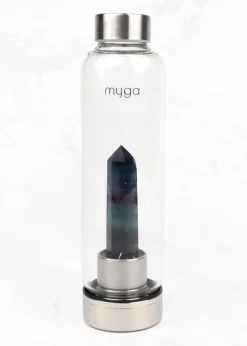 Myga Fluorite  Crystal Water Bottle
