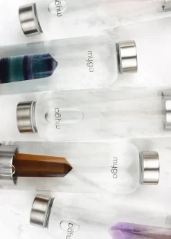 Myga Fluorite  Crystal Water Bottle
