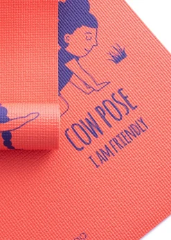 Myga Red Pose Silk Print Mat