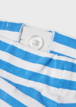 Name It Girls Blue Stripe Frill Shorts (7-12yrs)