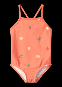 Name It Girls Coral Fruit Swimsuit (9mths-8yrs)