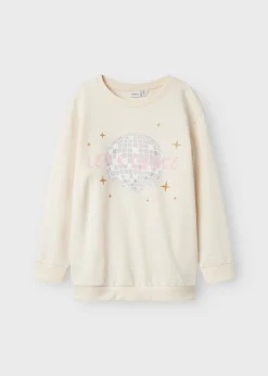 Name It Girls Cream Barria Sweatshirt (6-14yrs)