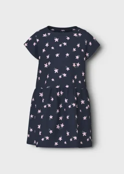 Name It Girls Navy Star Smock Dress (1.5-7yrs)