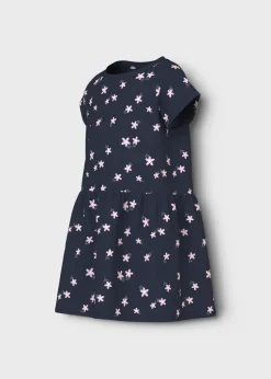 Name It Girls Navy Star Smock Dress (1.5-7yrs)