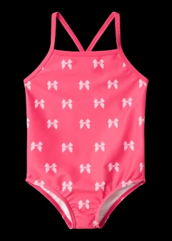 Name It Girls Pink Bow Swimsuit (9mths-6yrs)