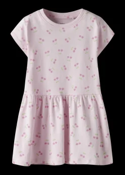 Name It Girls Pink Cherry Smock Dress (1.5-7yrs)
