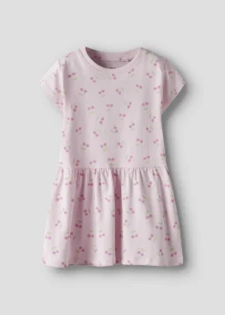 Name It Girls Pink Cherry Smock Dress (1.5-7yrs)