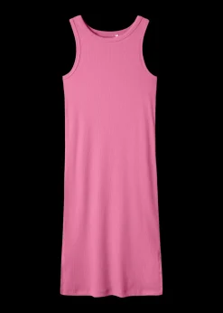 Name It Girls Pink Ribbed Dress (7-12yrs)