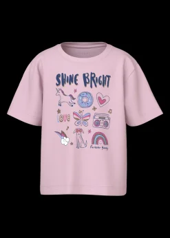 Name It Girls Pink Shine Bright T-Shirt (1.5-8yrs)