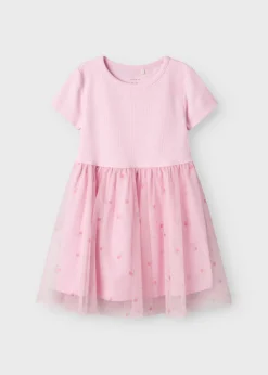 Name It Girls Pink Spot Mesh Tutu Dress (9mths-5yrs)