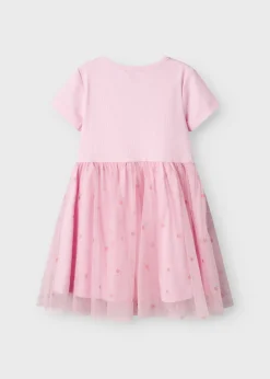 Name It Girls Pink Spot Mesh Tutu Dress (9mths-5yrs)