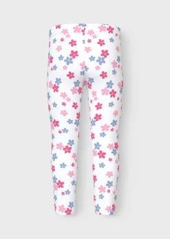 Name It Girls White Floral Leggings (1.5-6yrs)