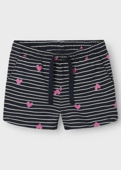 Name It Girls White Heart Top & Shorts Set (1.5-7yrs)