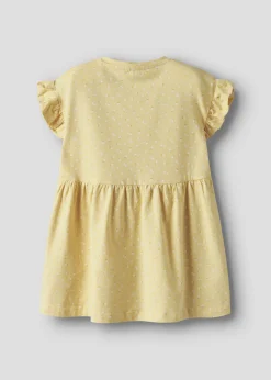 Name It Girls Yellow Printed Dress (9mths-5yrs)