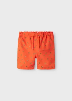 Name It Orange Pizza Swim Shorts (5-12yrs)