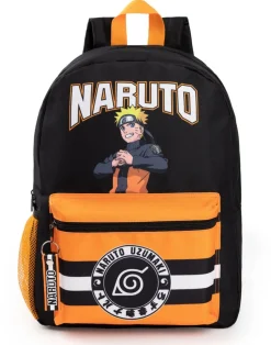 Naruto Shippuden Front Printed Black Backpack