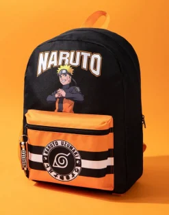 Naruto Shippuden Front Printed Black Backpack