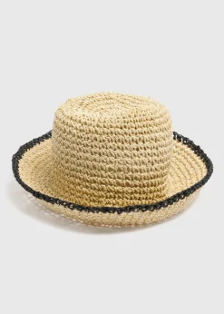 Natural Straw Bucket Hat