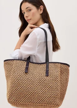 Natural Straw Tote Bag