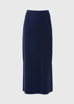 Navy Jersey Maxi Skirt