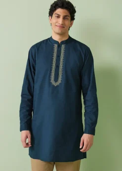 Navy Kurta Shirt