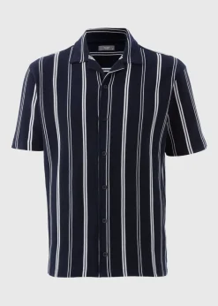 Navy Stripe Co Ord Shirt