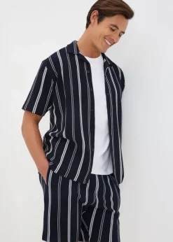 Navy Stripe Co Ord Shorts