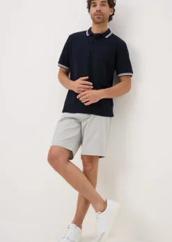 Navy Tipped Polo Shirt