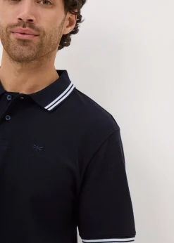 Navy Tipped Polo Shirt