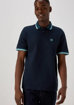 Navy Tipped Polo Shirt