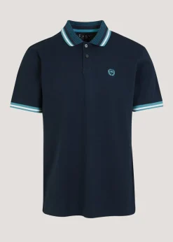 Navy Tipped Polo Shirt