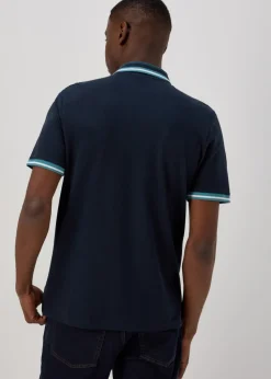 Navy Tipped Polo Shirt
