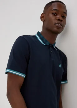 Navy Tipped Polo Shirt