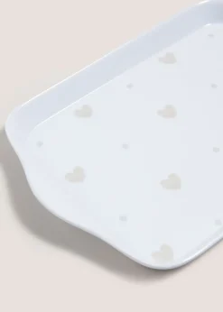Neutral Heart Tea Tray