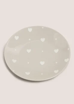 Neutral Heart Tea Tray