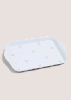 Neutral Heart Tea Tray